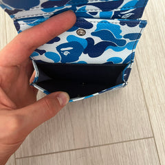 a bathing ape abc camo wallet