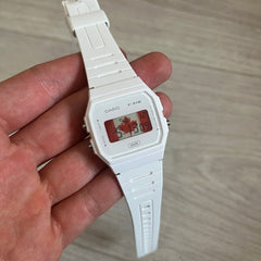 Casio F-91W "Canada" White Digital Watch