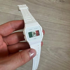 Casio F-91W "Mexico" White Digital Watch