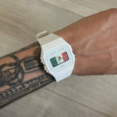 Casio F-91W "Mexico" White Digital Watch
