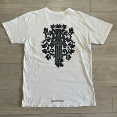 chrome hearts dagger cracked effect tee