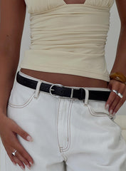 Jaslynn Belt Black / Silver