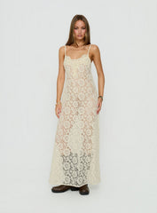 Lovedream Lace Maxi Dress Yellow