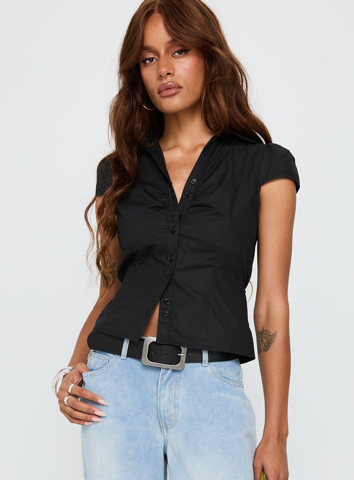 Arianwyn Short Sleeve Shirt Black