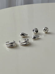 Run The Party Earring Pack Silver