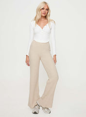 Montana Knit Pants Cream