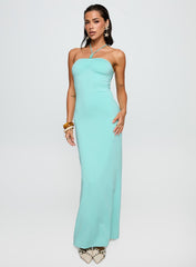 A Vision Hardware Detail Maxi Dress Blue
