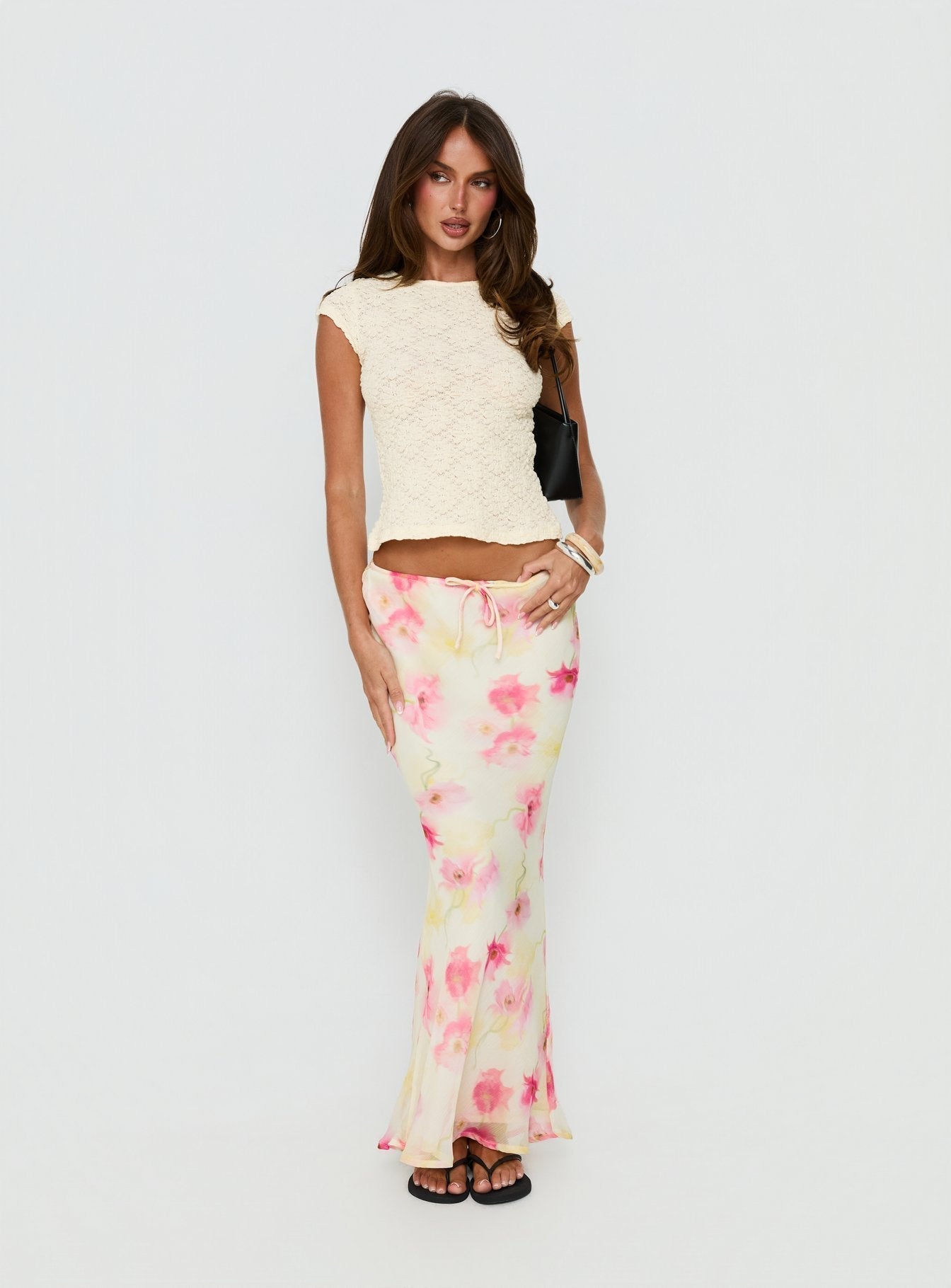 Mercer Maxi Skirt Yellow Floral