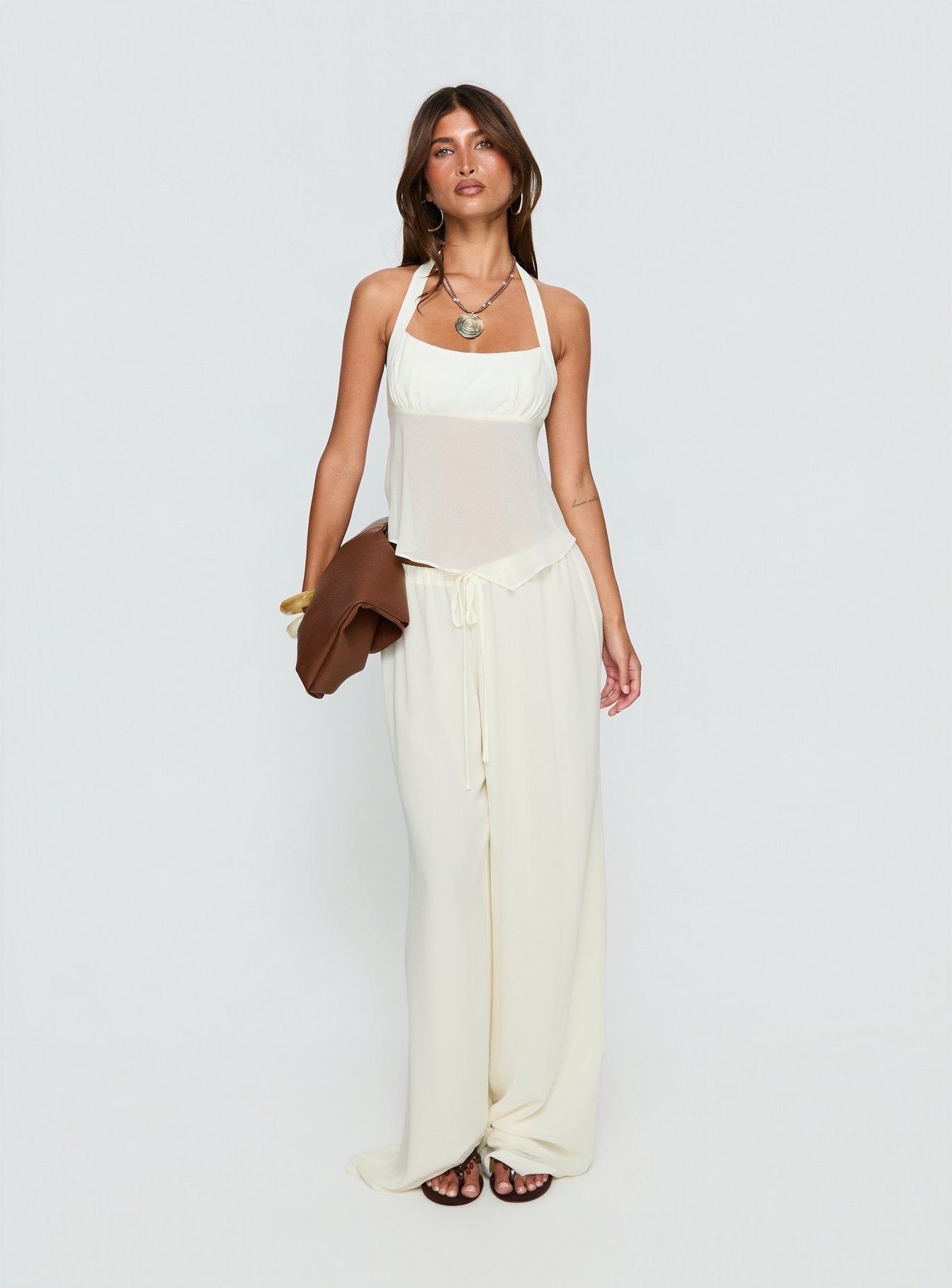Finesse Halter Top Yellow