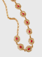 Royal Gleam Belt Gold / Red