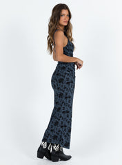 Cotter Maxi Dress Blue Floral