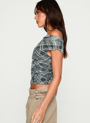 Sweet Embrace Off Shoulder Top Multi