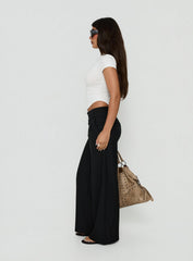 Loved Up Low Rise Baggy Pants Black