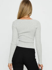 Sorenna Long Sleeve Top Grey