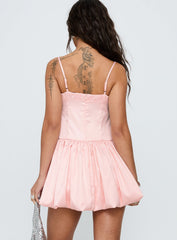 Marabou Mini Dress Pink