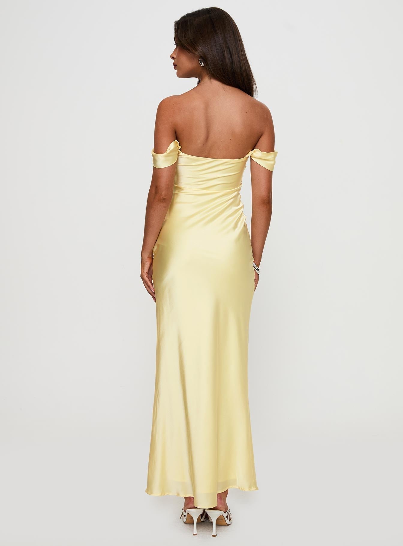 Azura Off The Shoulder Maxi Dress Yellow