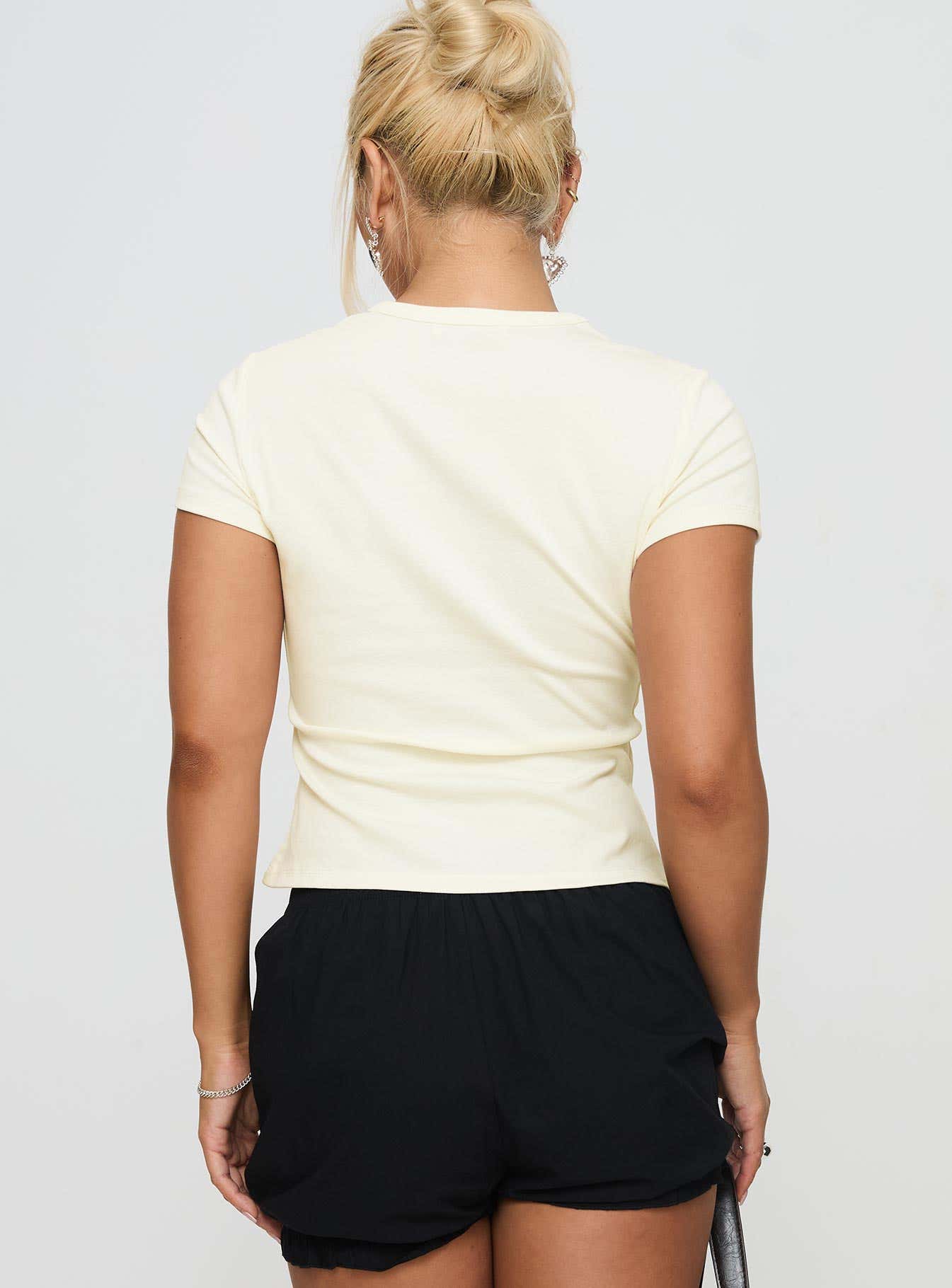 Marseille Manners Graphic Top Cream