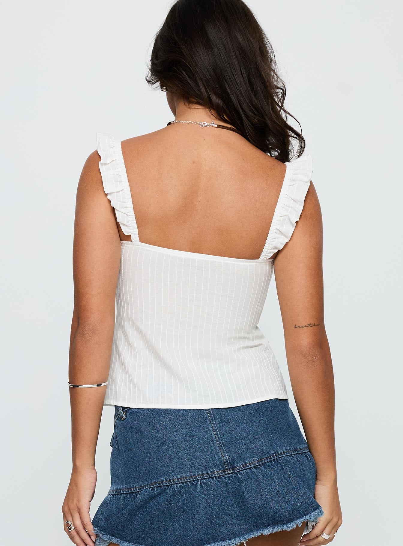Madaleine Top White