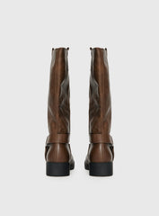 Wrecked Western Boots Brown