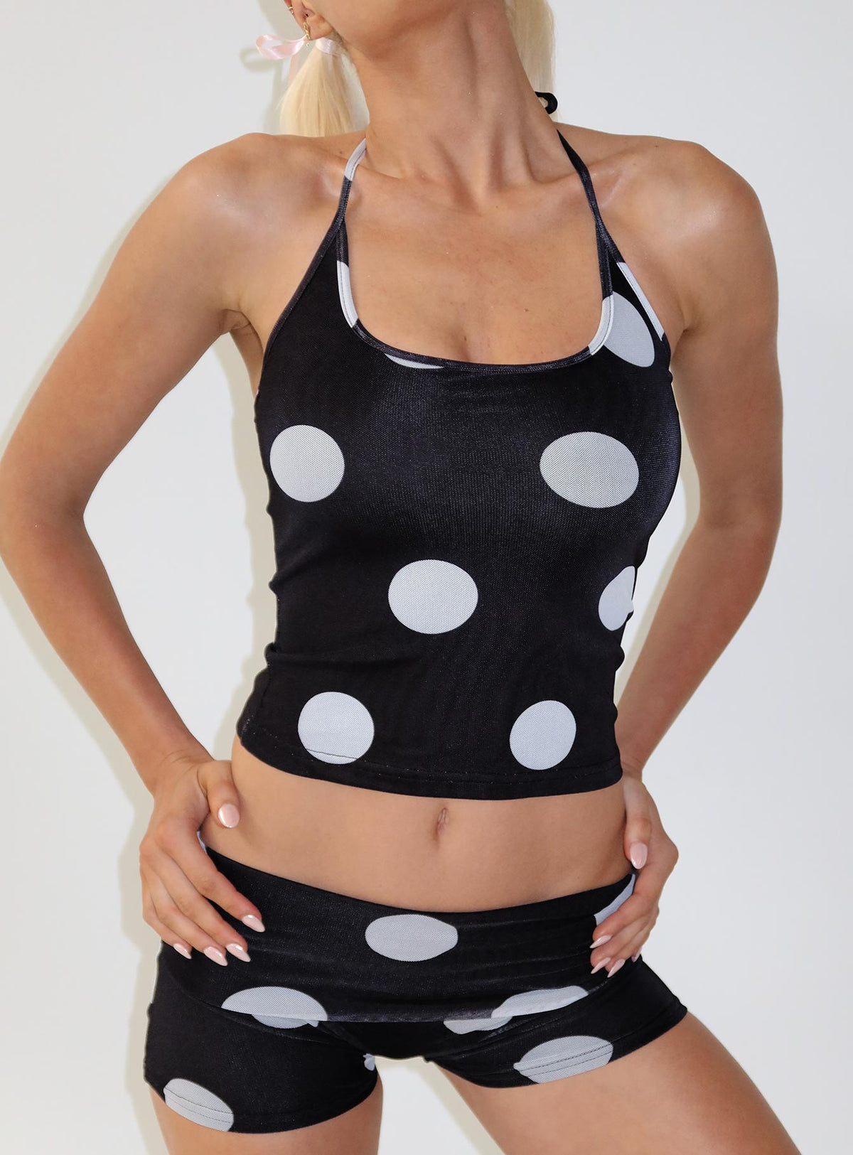 Ezekiel Top Black Polka