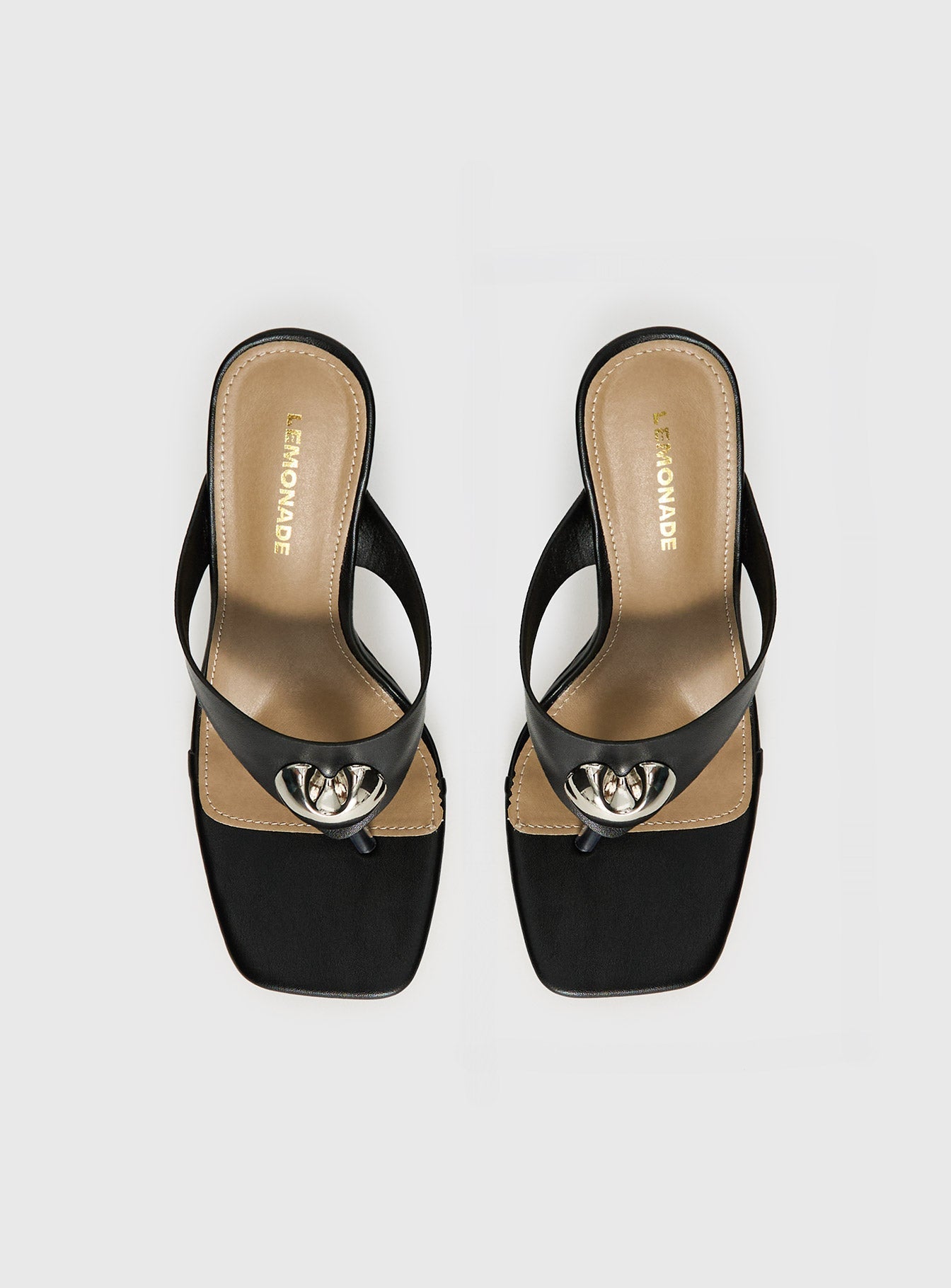 Gifted Thong Heels Black