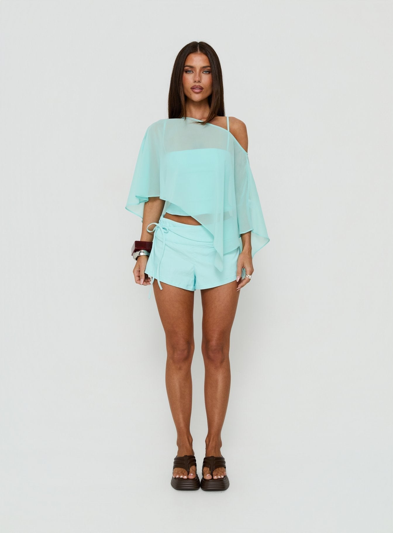 Senzo Wrap Shorts Blue