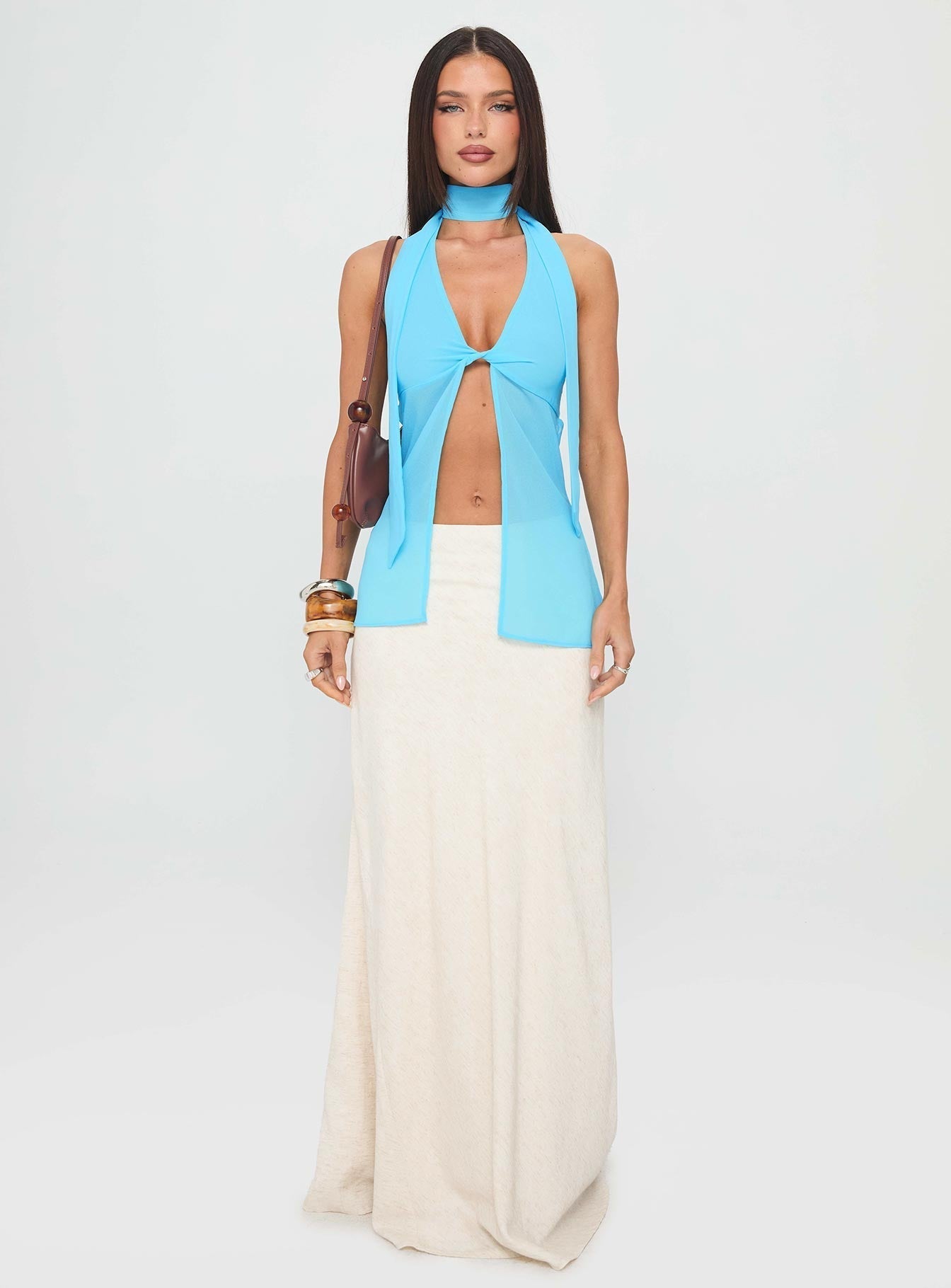 Scarface Tie Top Blue