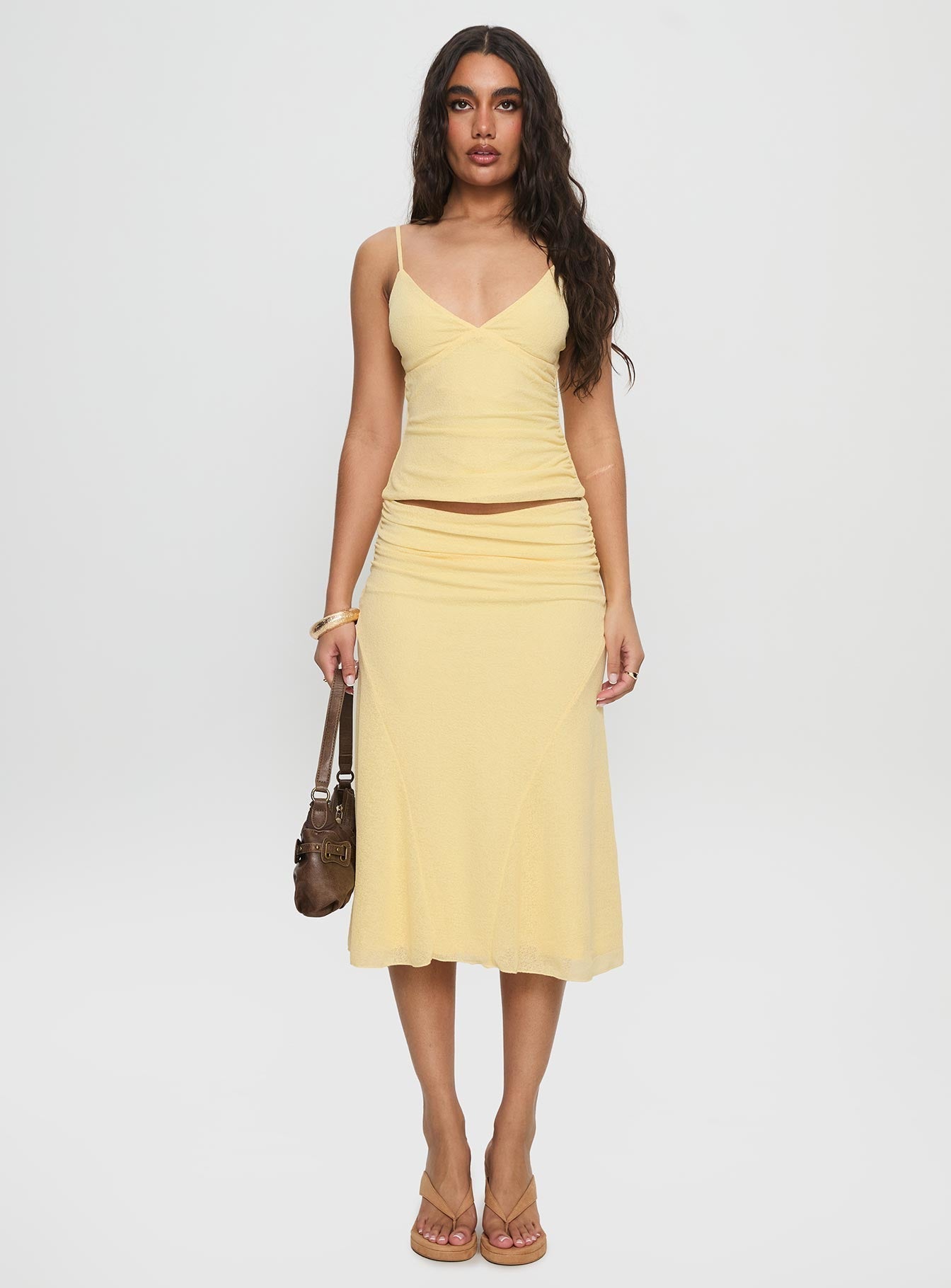 Zylen Cami Set Yellow