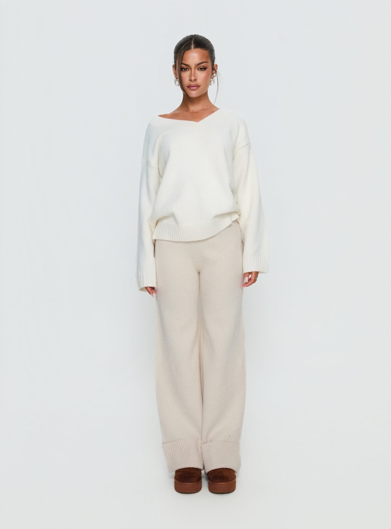 Shinead Cuffed Pants White