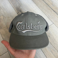 Carlsberg Gray Earflaps Hat
