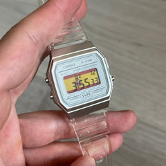 Casio F-91W "Spain" Clear Digital Watch