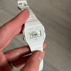 Casio F-91W "Trollface" White Digital Watch
