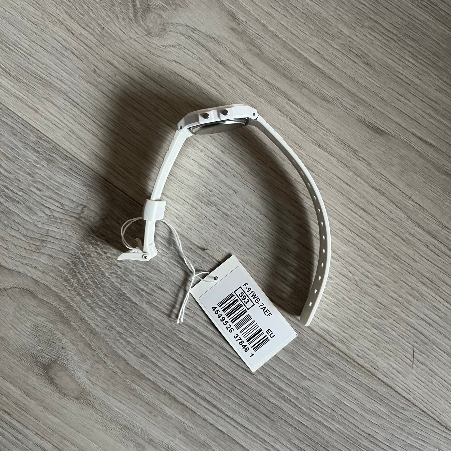 Casio F-91W "Trollface" White Digital Watch