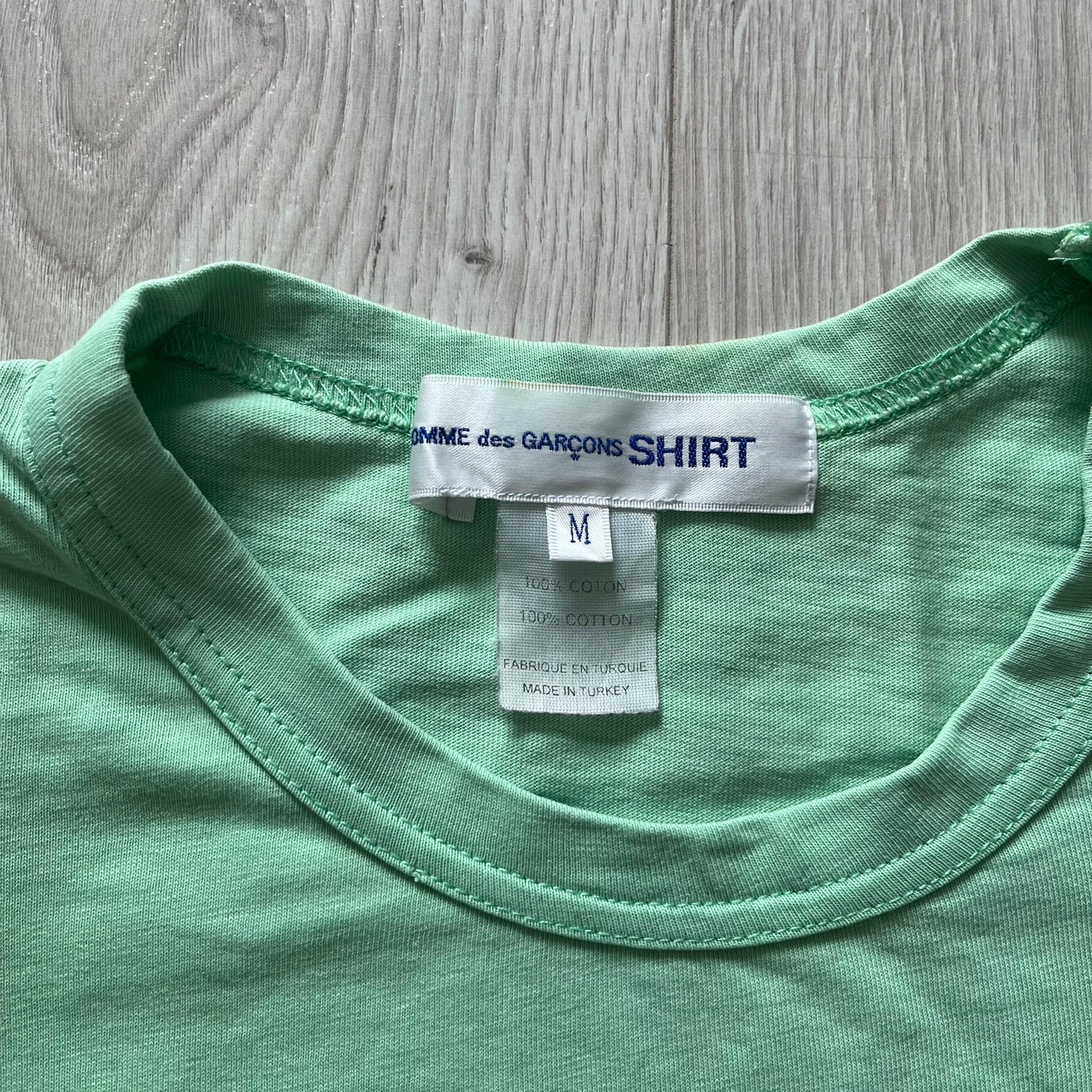 Comme des Garçons Basic Logo Green Tee