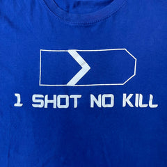 Counter Strike "1 Shot No Kill" Blue Tee
