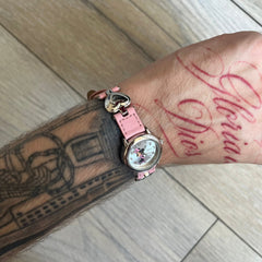 Disney Mickey Mouse 1990's Pink Analog Watch