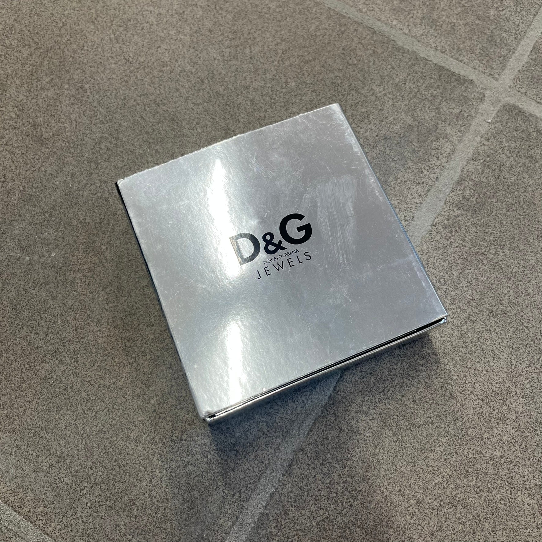 Dolce & Gabbana 2000's Silver Logo Signet Ring