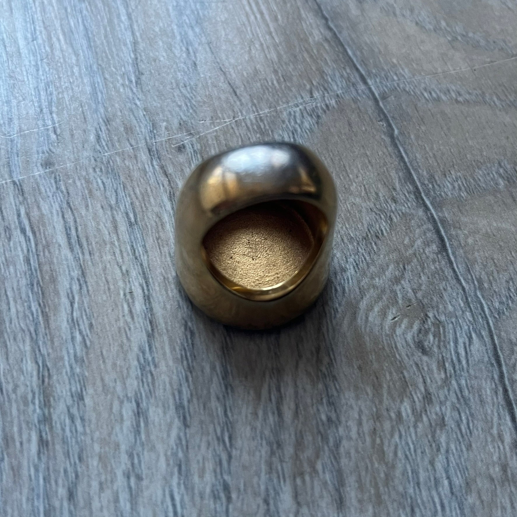 Dolce & Gabbana Gold Logo Signet Ring