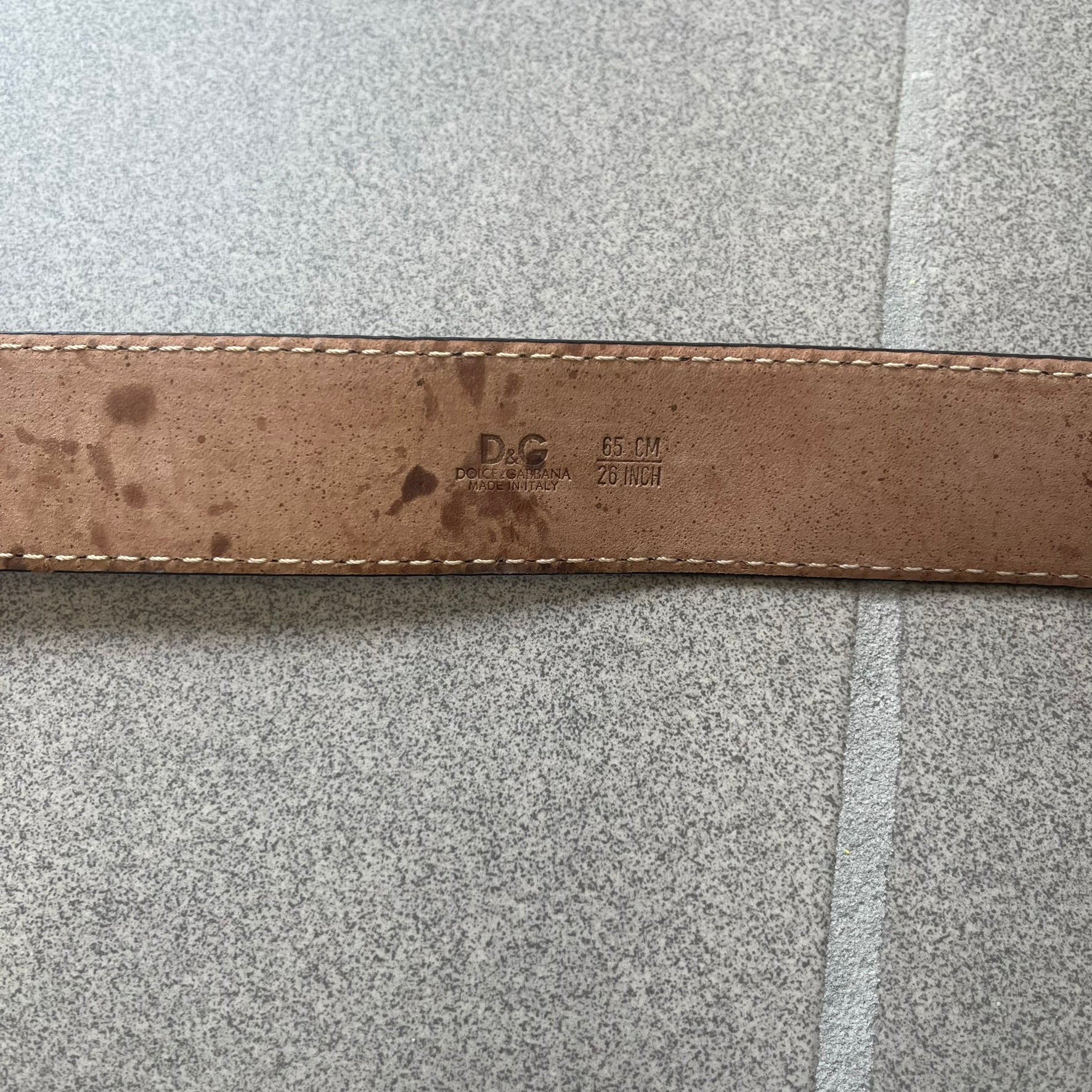 Dolce & Gabbana Kids Logo Black Leather Belt