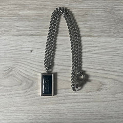 Dolce & Gabbana Leather Logo Necklace
