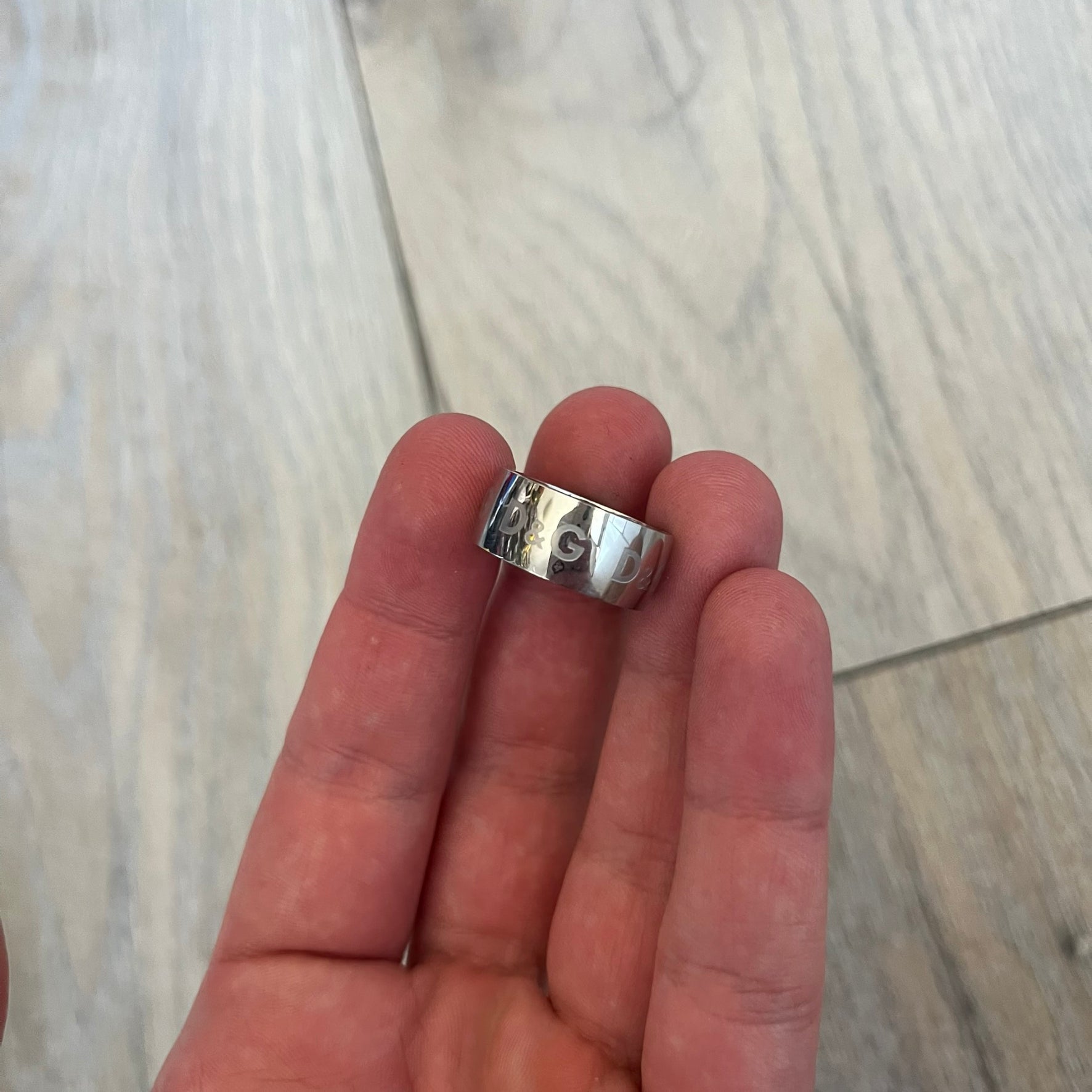 Dolce & Gabbana 2000's Logo Repeat Ring