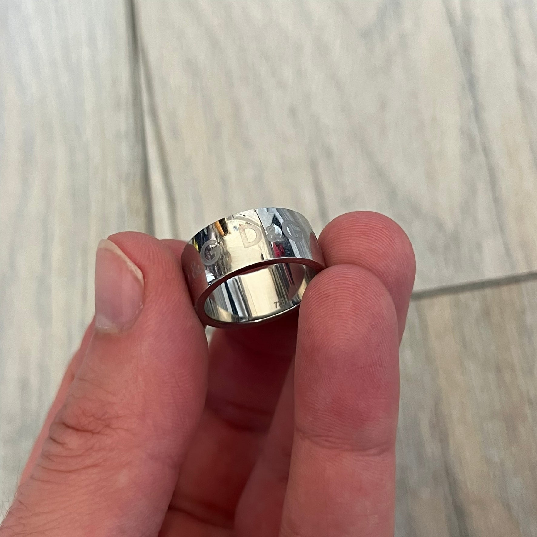 Dolce & Gabbana 2000's Logo Repeat Ring