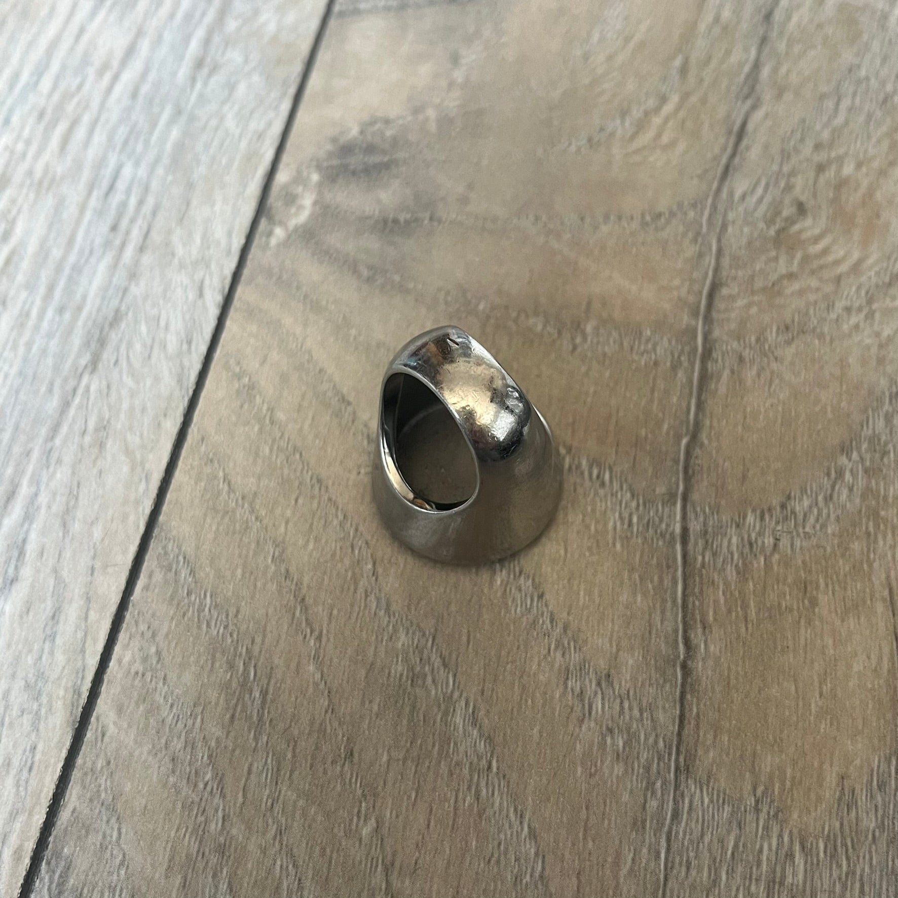 Dolce & Gabbana Silver Logo Signet Ring