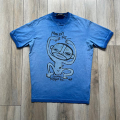 Dsquared2 Blue Rebel Monkey SS2015 Tee (Medium)