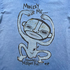 Dsquared2 Blue Rebel Monkey SS2015 Tee (Medium)