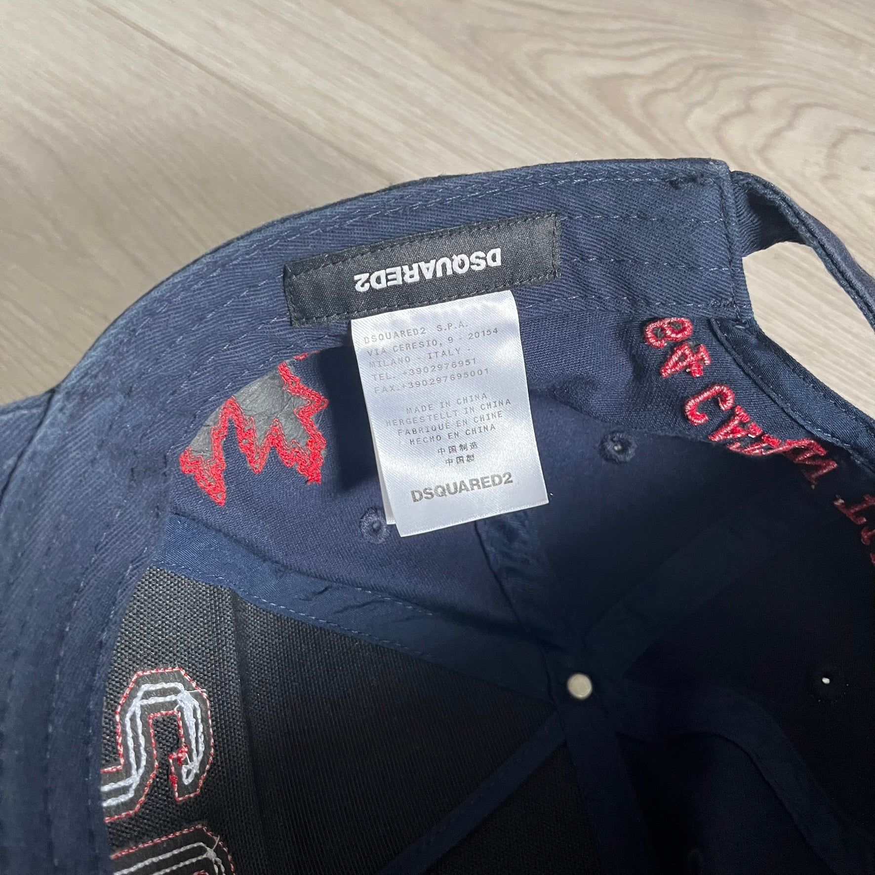 Dsquared2 DSQ2 Maple Leaf Navy Cap