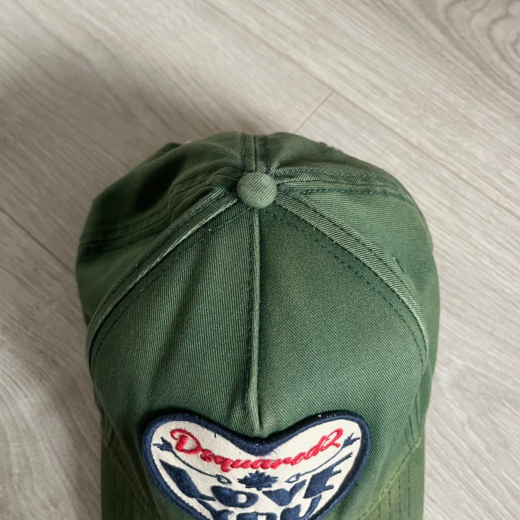 Dsquared2 Gabardine Love You Green Cap