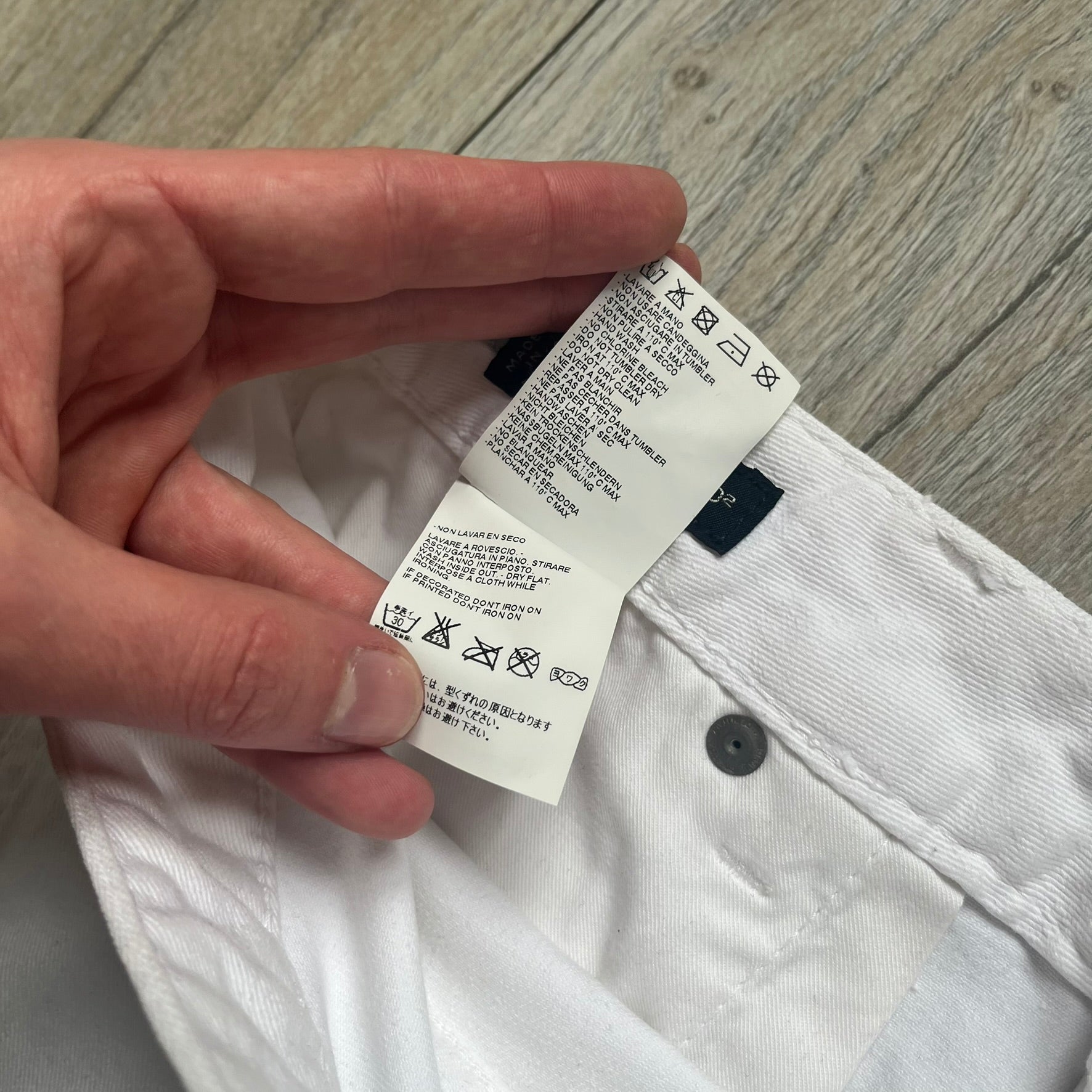 Dsquared2 SS2012 White Mud Jeans