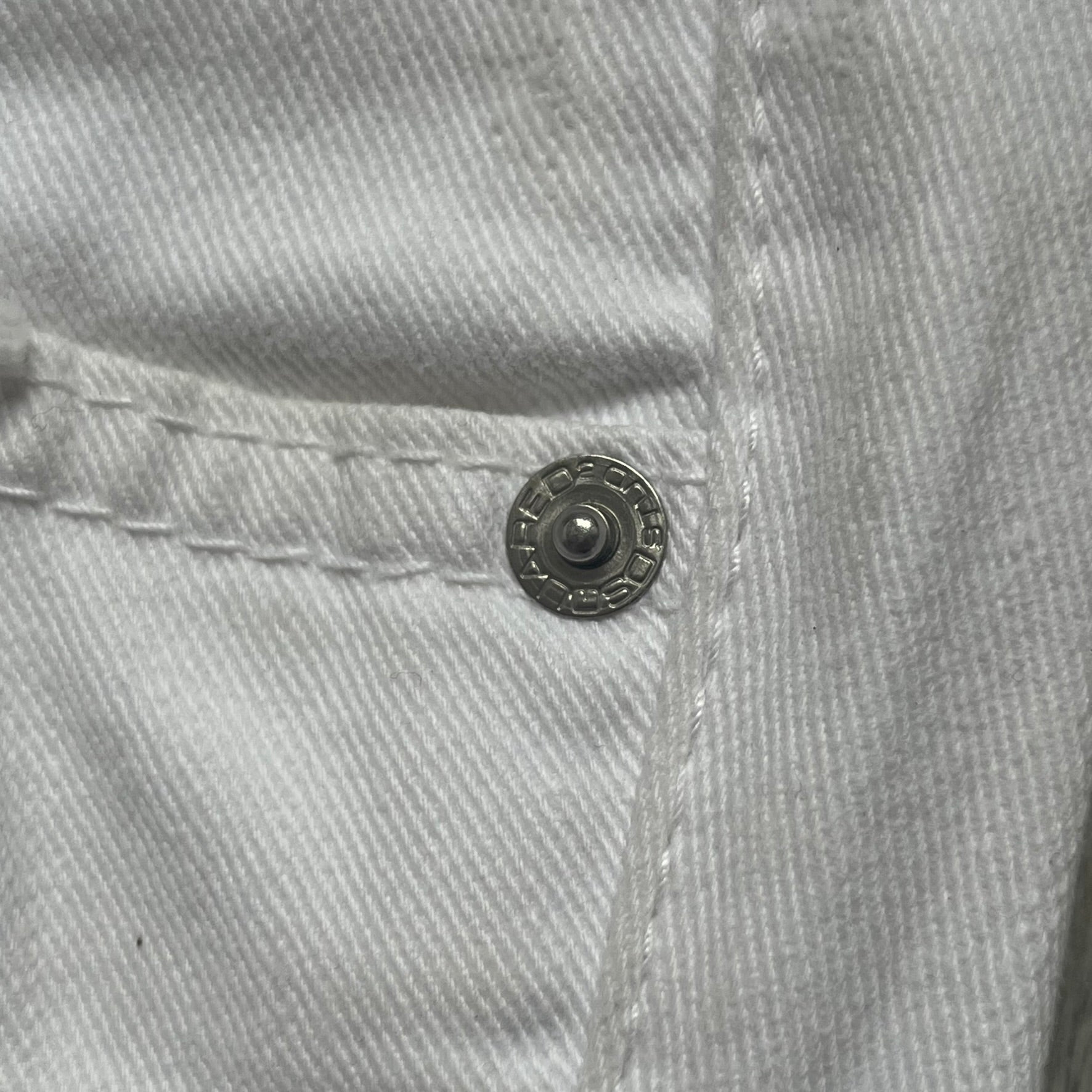 Dsquared2 SS2012 White Mud Jeans