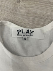cdg play triple hearts tee